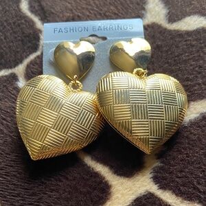 Vintage 90’s Heart Fashion Earrings